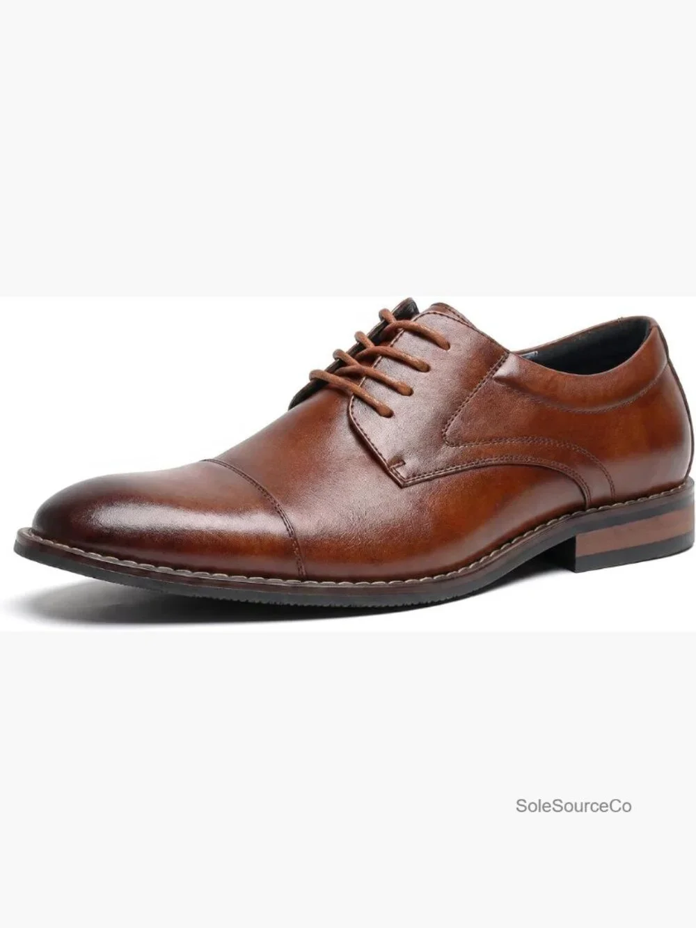 Men's Oxford Dress Shoes Cap Toe Formal Business Work Lace Up Non Slip
